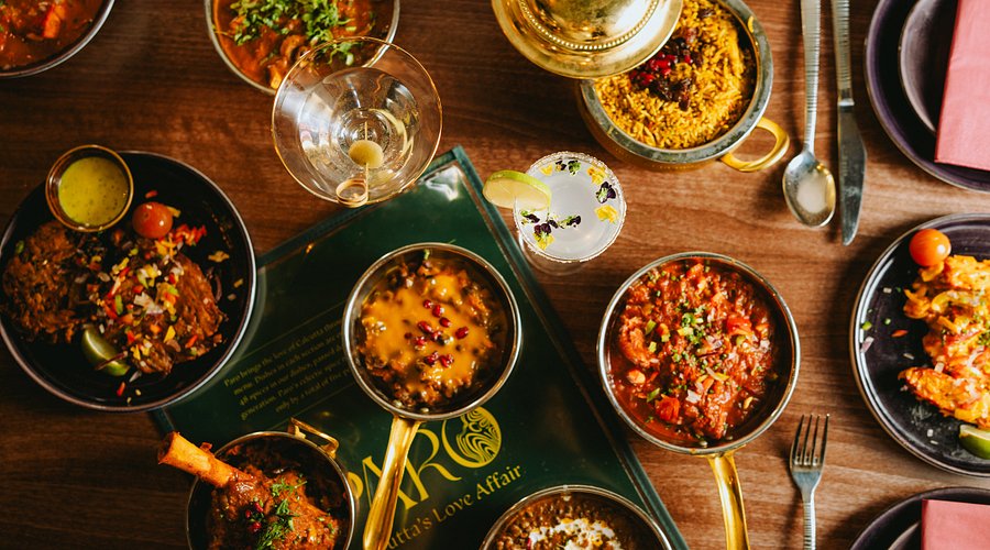 A Different halal dishes putting in table and looking fresh and tasty